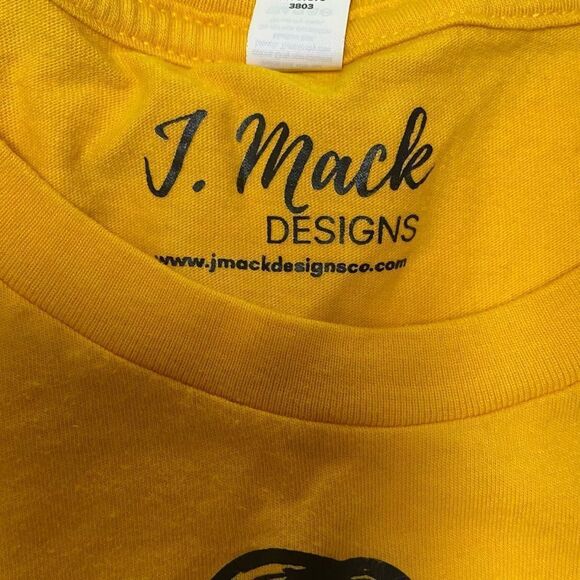 J.Mack Bella Canvas Women’s Yellow Hocus Pocus Witch Hat Graphic Shirt Sz M - Picture 6 of 9